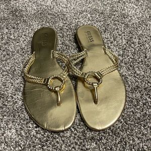 Guess gold sandals